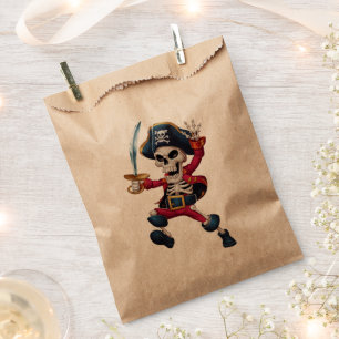Dabbing Skeleton Pirate Halloween Kids Jolly Roger Favour Bag