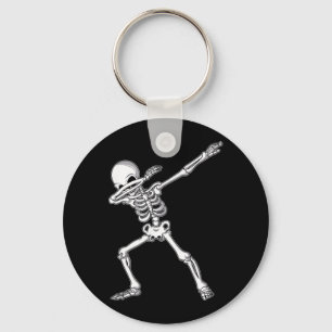 Dabbing Skeleton Shirt Kids Dab Boys Funny Key Ring