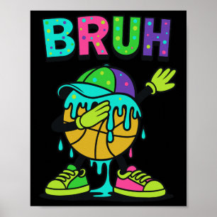 Dabbing Sketll Drip Bruh Sketll Drip Ice+cream Ck  Poster