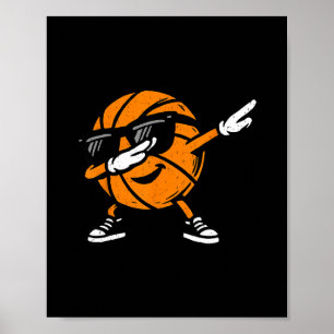 Dabbing Sketll Ll Sungles Sport Player Dab Dance Poster