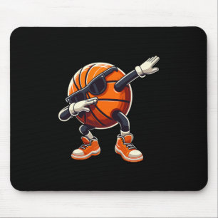 Dabbing Sketll Ll With Sungles Funny Sketll Mouse Pad