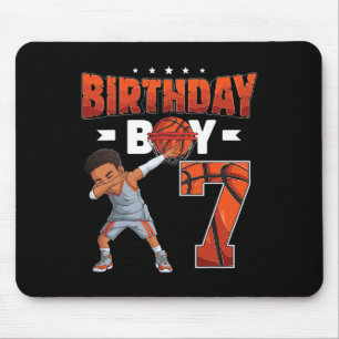 Dabbing Sketll Player 7 Years Old Boy 7th Birthday Mouse Pad