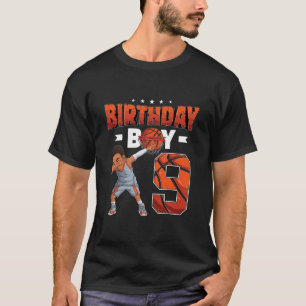 Dabbing Sketll Player 9 Years Old Boy 9th Birthday T-Shirt