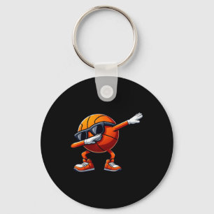 Dabbing Sketll Sports Player Sketll Team Game Love Key Ring