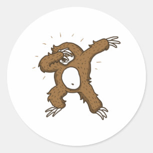 Dabbing Sloth Sticker 
