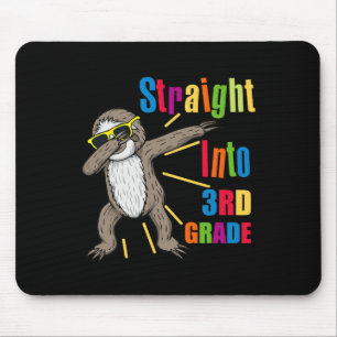 Dabbing Sloth Straight Into 3rd Third Grade First Mouse Pad