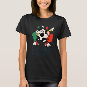 Dabbing Soccer Ball Italian Flag Soccer Squad 1 T-Shirt