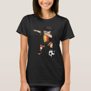 Dabbing Soccer Boy Belgium Cool Belgian Football K T-Shirt