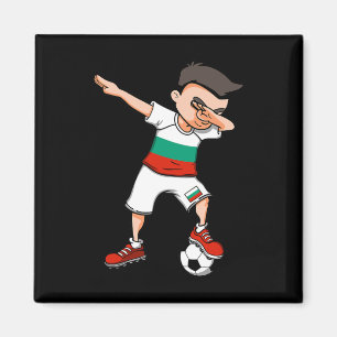 Dabbing Soccer Boy - Bulgaria Jersey Bulgarian Foo Magnet