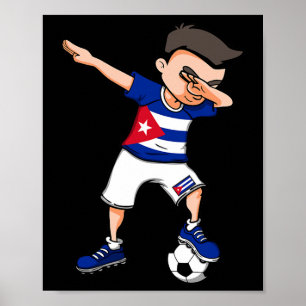 Dabbing Soccer Boy - Cu Jersey Cun Footll Fans Spo Poster