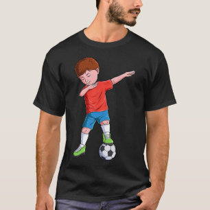 Dabbing Soccer Boy Footll Player Footller Soccer D T-Shirt