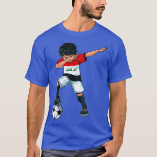 Dabbing Soccer Boy Iraq - Iraqi Football Gift for  T-Shirt