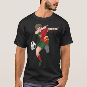 Dabbing Soccer Boy Portugal Footll Shirt Portugues