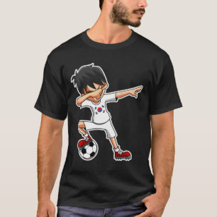 Dabbing Soccer Boy South Korea Jersey, Korean Kids T-Shirt