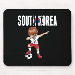 Dabbing Soccer Boy South Korea Soccer Fan Jersey K Mouse Pad
