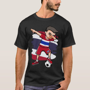 Dabbing Soccer Boy - Thailand Jersey Thai Footll F T-Shirt