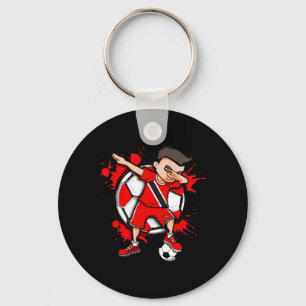 Dabbing Soccer Boy Trinidad And Togo Footll Lover Key Ring