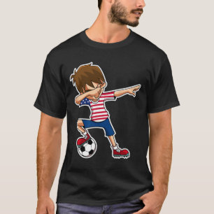 Dabbing Soccer Boy Usa Shirt United States Boys Yo