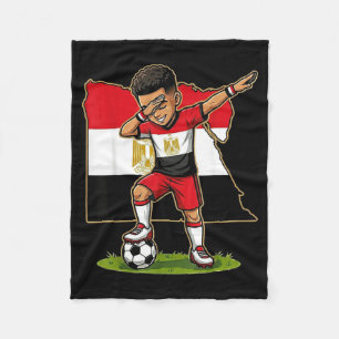 Dabbing Soccer Egypt Jersey Boy Egyptians Boys Fleece Blanket