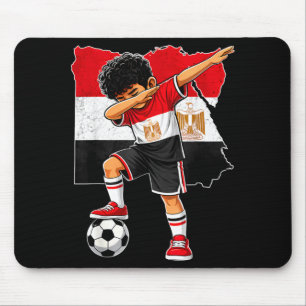 Dabbing Soccer Egypt Jersey Boy Egyptians Boys Mouse Pad