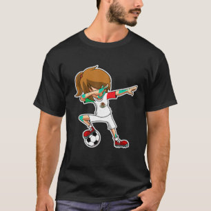 Dabbing Soccer Girl Mexico Shirt Mexican Flag Jers