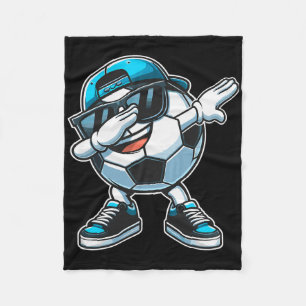 Dabbing Soccer Ll Boys Player Fleece Blanket