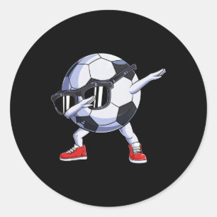 Dabbing Soccer Ll Footller Dab Footll Player Sport Classic Round Sticker