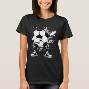 Dabbing Soccer Ll Funny Boys Men Women Sports Play T-Shirt
