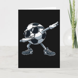 Dabbing Soccer Ll Funny Soccer Men Boys Kids Card