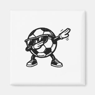 Dabbing Soccer Ll Funny Sport Player Dab Dance Foo Magnet