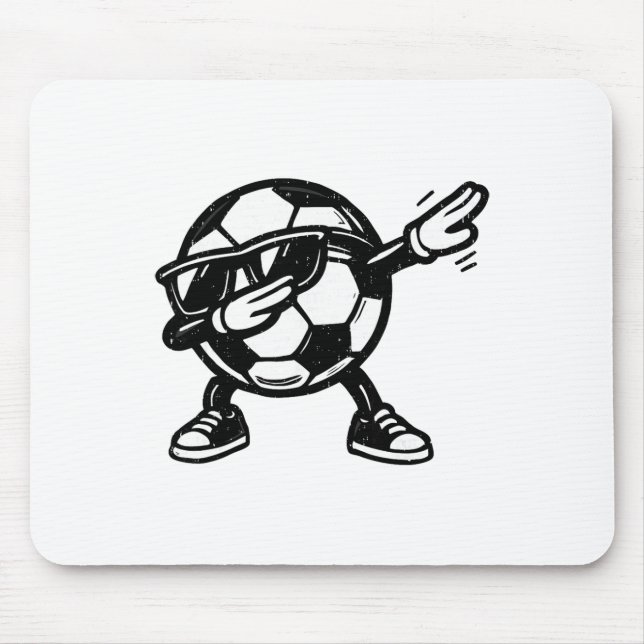 Dabbing Soccer Ll Funny Sport Player Dab Dance Foo Mouse Pad (Front)