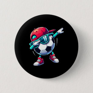 Dabbing Soccer Ll Player _1 6 Cm Round Badge