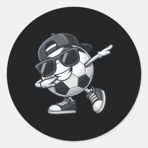 Dabbing Soccer Ll Player _3 Classic Round Sticker