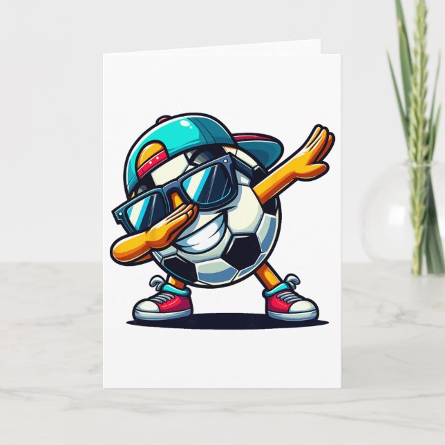Dabbing Soccer Ll Player  Card (Front)