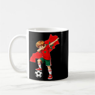 Dabbing Soccer Morocco Jersey Boy Moroccans Boys Coffee Mug