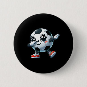 Dabbing Soccer Player Lover Cute Toddler Kids Boys 6 Cm Round Badge