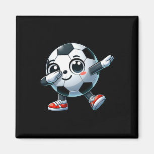 Dabbing Soccer Player Lover Cute Toddler Kids Boys Magnet