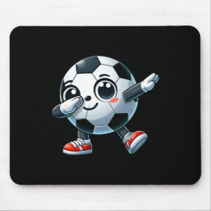Dabbing Soccer Player Lover Cute Toddler Kids Boys Mouse Pad