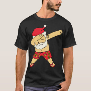Dabbing Summer Santa Claus toon T-Shirt