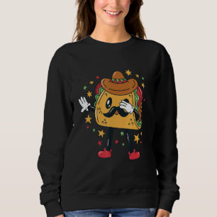 Dabbing Taco Character Sweatshirt