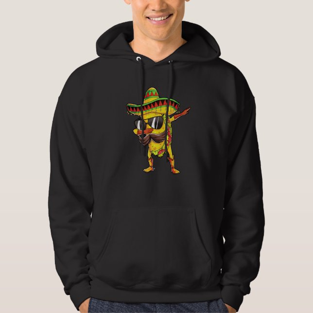 Dabbing Taco Cinco De Mayo Boys Men Mexican Food S Hoodie (Front)