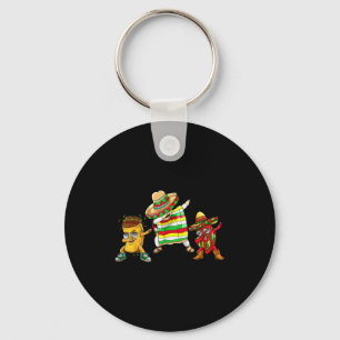 Dabbing Taco Cinco De Mayo Funny Boys Men Mexican Key Ring