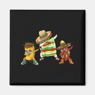 Dabbing Taco Cinco De Mayo Funny Boys Men Mexican Magnet