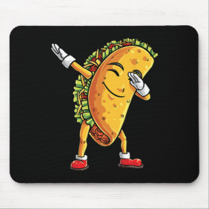 Dabbing Taco Cinco De Mayo Funny Boys Men Mexican Mouse Pad