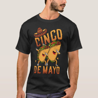 Dabbing Taco Cinco De Mayo Funny Boys Men Mexican T-Shirt