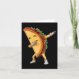 Dabbing Taco Cinco De Mayo Funny Kids Boys Mexican Card
