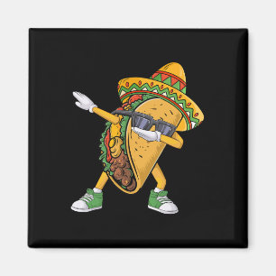 Dabbing Taco Cinco De Mayo Funny Mexican Food Dab Magnet