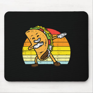 Dabbing Taco Dab Retro Cinco De Mayo Men Boys Yout Mouse Pad
