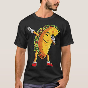Dabbing Taco Funny Boys Men Mexican Food Dab T-Shirt