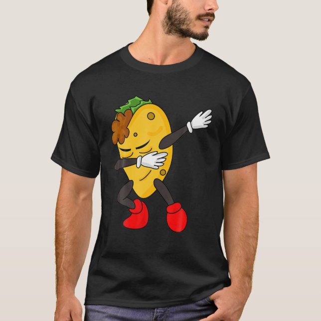 Dabbing Taco - Funny Taco Lover Gift T-Shirt (Front)